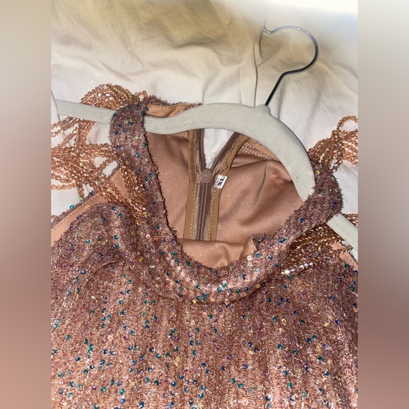 Sequin Beaded Mini Dress-L-XL - Picture 6 of 6